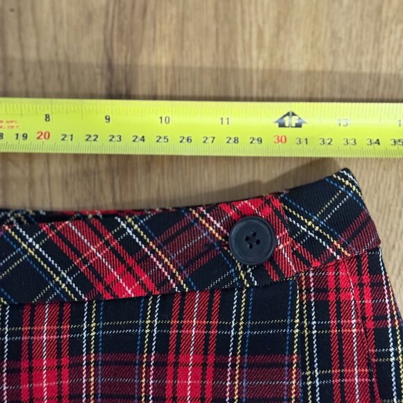 Simons Red Plaid Skirt - Size Small - Picture 6 of 11